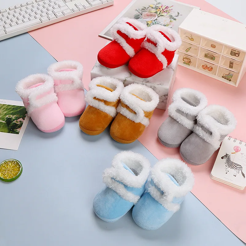 Winter baby plus cashmere shoes, Handmade shoes, soft soled toddler shoes, Baby shoes, Baby shoes socks, cotton shoes
