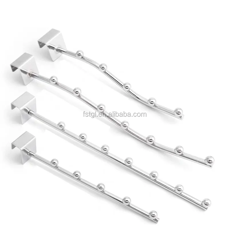 TGL grid panel metal wire display rack customized size clothes hanging wall hook pegboard slat wall hooks wire hook