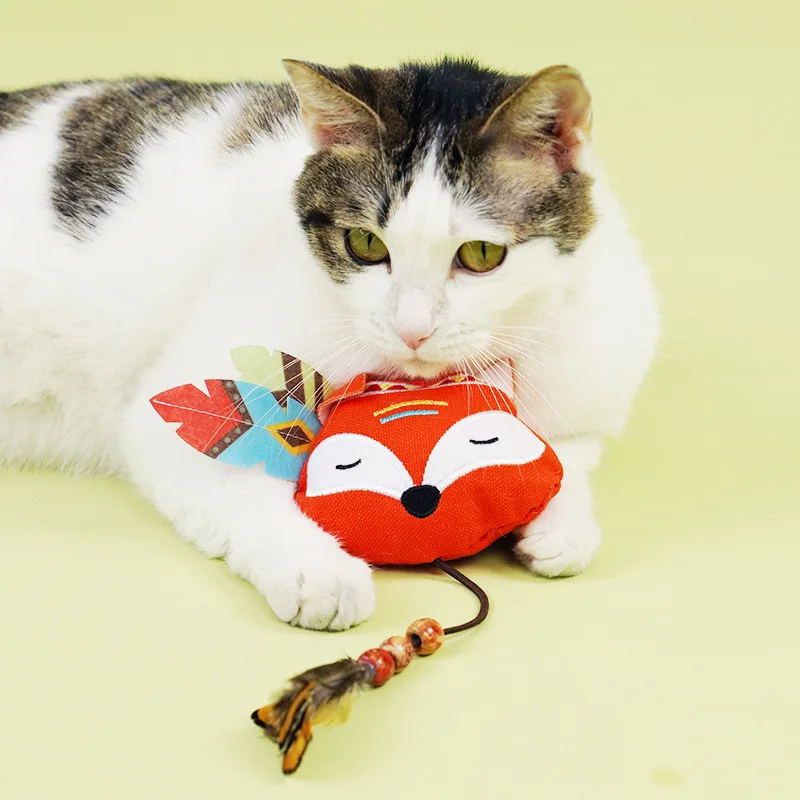 New Best-Selling Pet Interactive Movement Toys Products Cat Plush Toy Molar Interactive Cat Toy