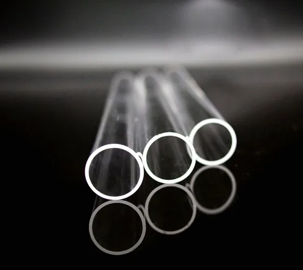 Высокотемпературная прозрачная Плавленая кварцевая стеклянная трубка всех размеров