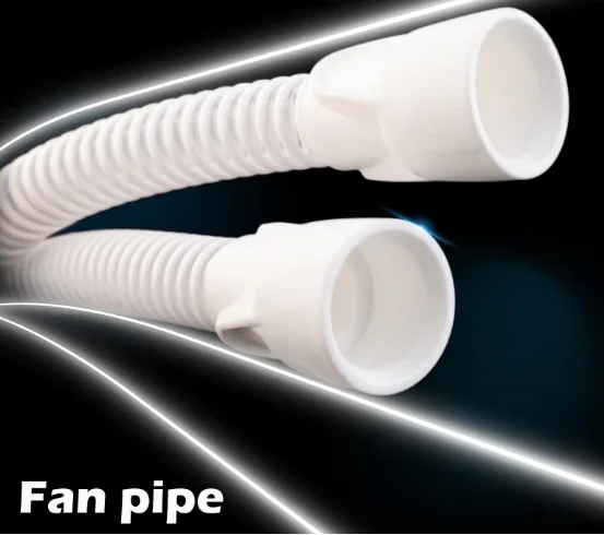 1.8M Soft Anti-Fold 15MM CPAP Fan Pipe For Brushless Centrifugal Blower DC WS7040 7040 Fan For 3D Printer High quality