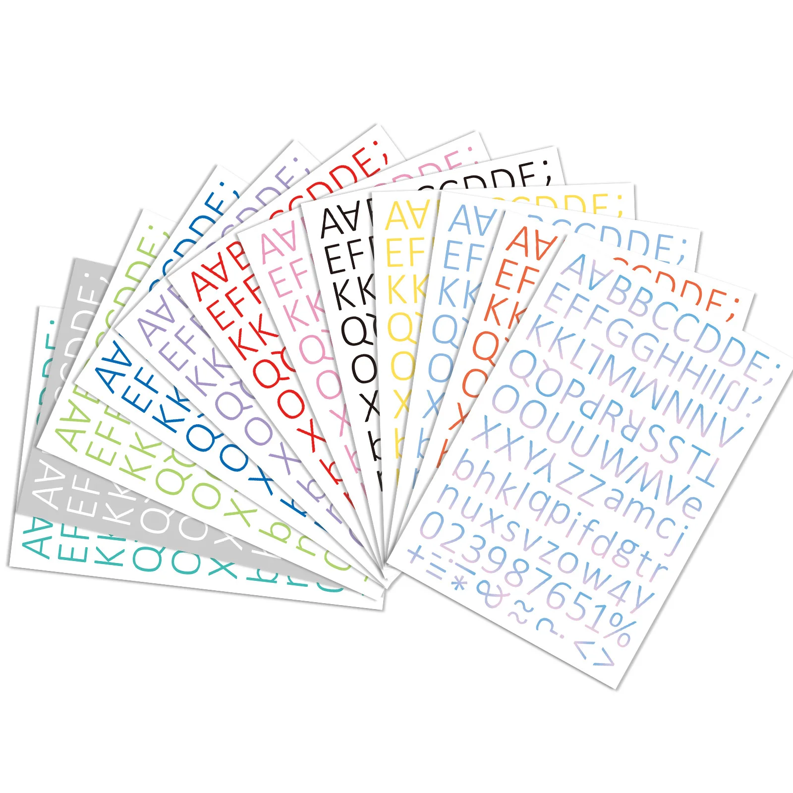 Colorful Alphabets Stickers Creative Gift Cup Luggage Stickers