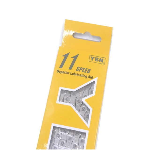 Серебряная Велосипедная Цепь YBN 11 S велосипедная цепь 116L для горного велосипеда дорожного