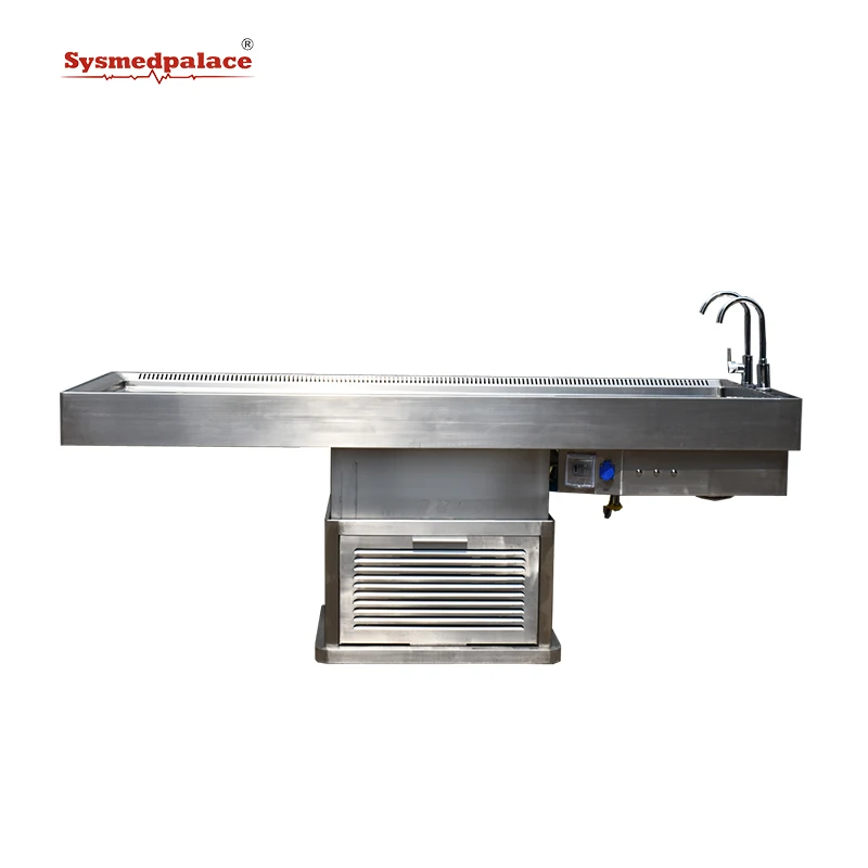 SYSMEDPALACE customized nice price dead body washing table morgue autopsy table manufacture