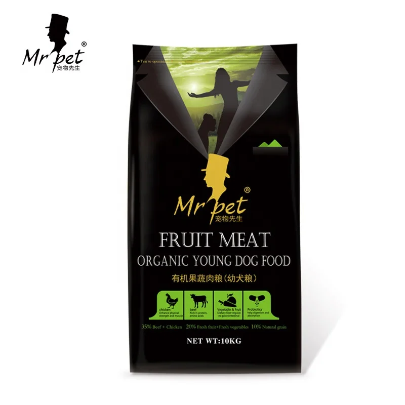  Высокое качество Mr.pet серии овощей и фруктов органический щенок корм для