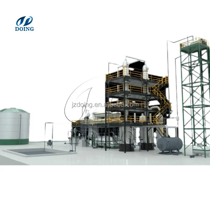 Experienced manufacturer waste motor lube oil to diesel distillation machine Pyrolysis oil to diesel refinery plant for sale