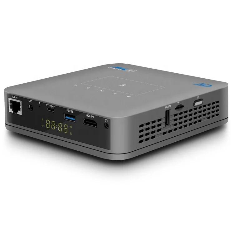 FLYIN Android Smart Mini 1080P 4K DLP 3D 300ANSI Lumens Led Home Theater Projector P15