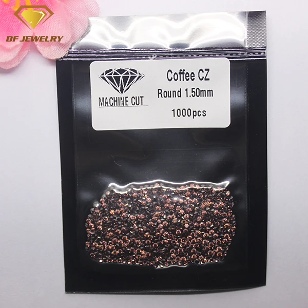 Machine Cut Gemstone Synthetic Round Shape Rodolite CZ