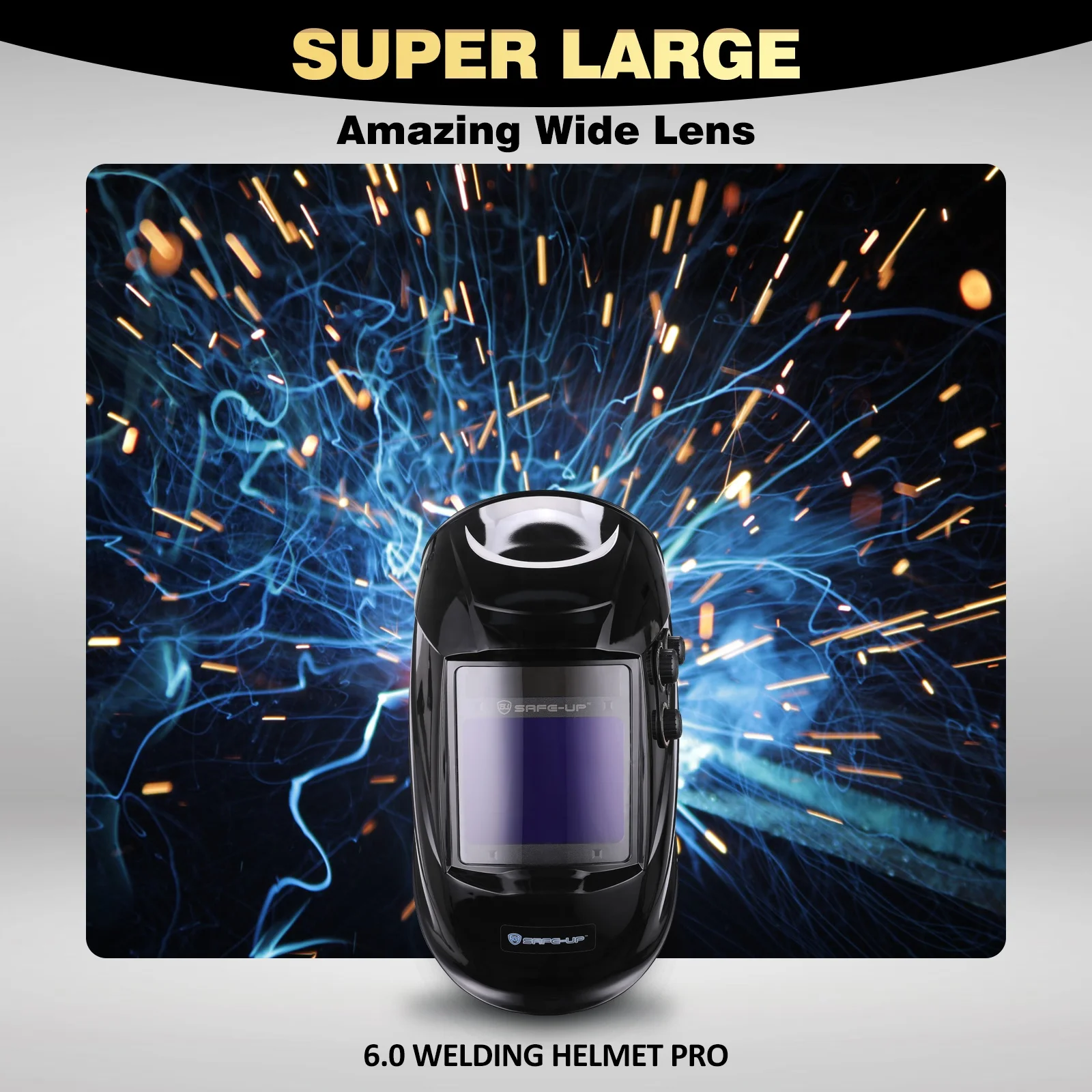 Bestseller large view size electric Safety professional electric auto darkening true color Helmet Welding Helmet