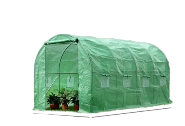 Outdoor Portable UV Protected PE Mesh Gardening Steeple MIni Plastic Greenhouse Benches For Herb And Flower