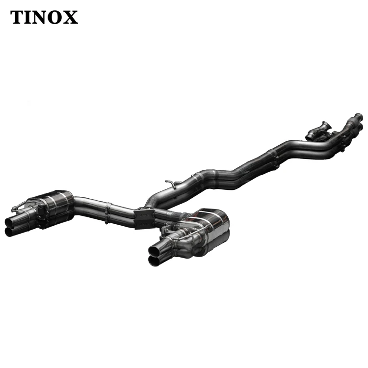 Catback exhaust pipes exhaust tip for Mercedes BENZ E200 E260 E300 W212 W213 2.0T  valvetronic exhaust muffler downpipe