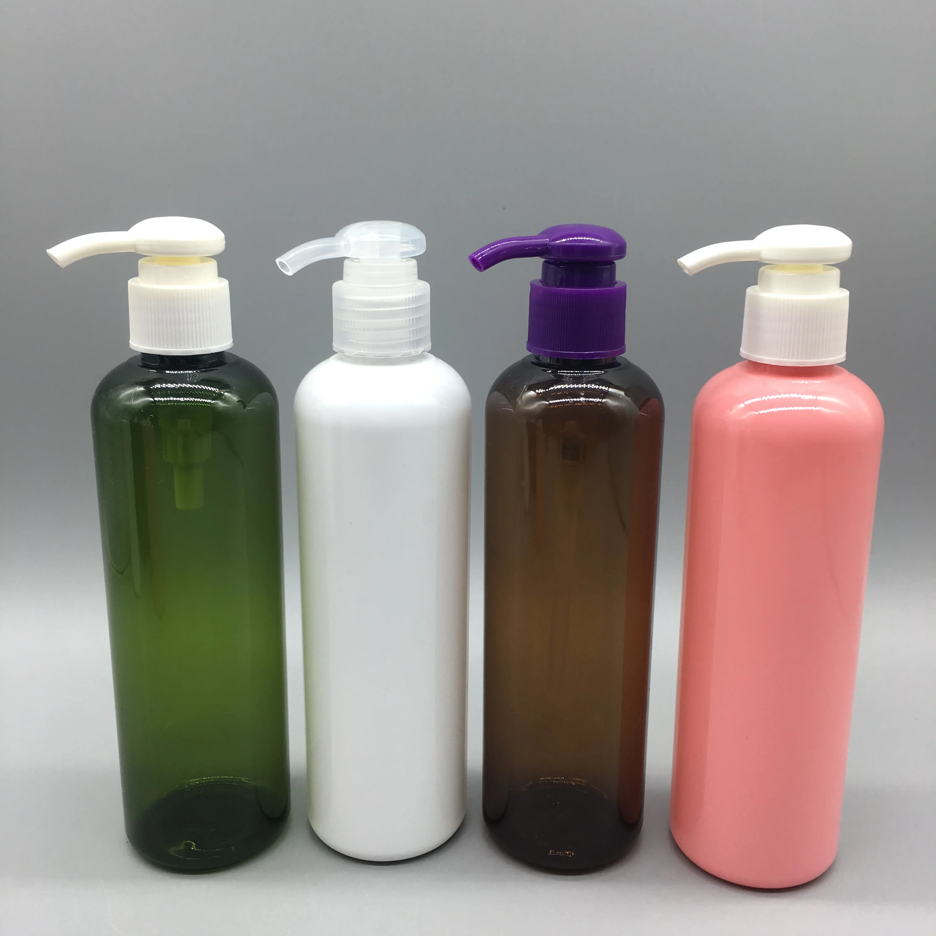 Factory Stock 250ml Empty Lotion Bottle Plastic Shampoo Bottle Body Lotion  PET With Clip Pump