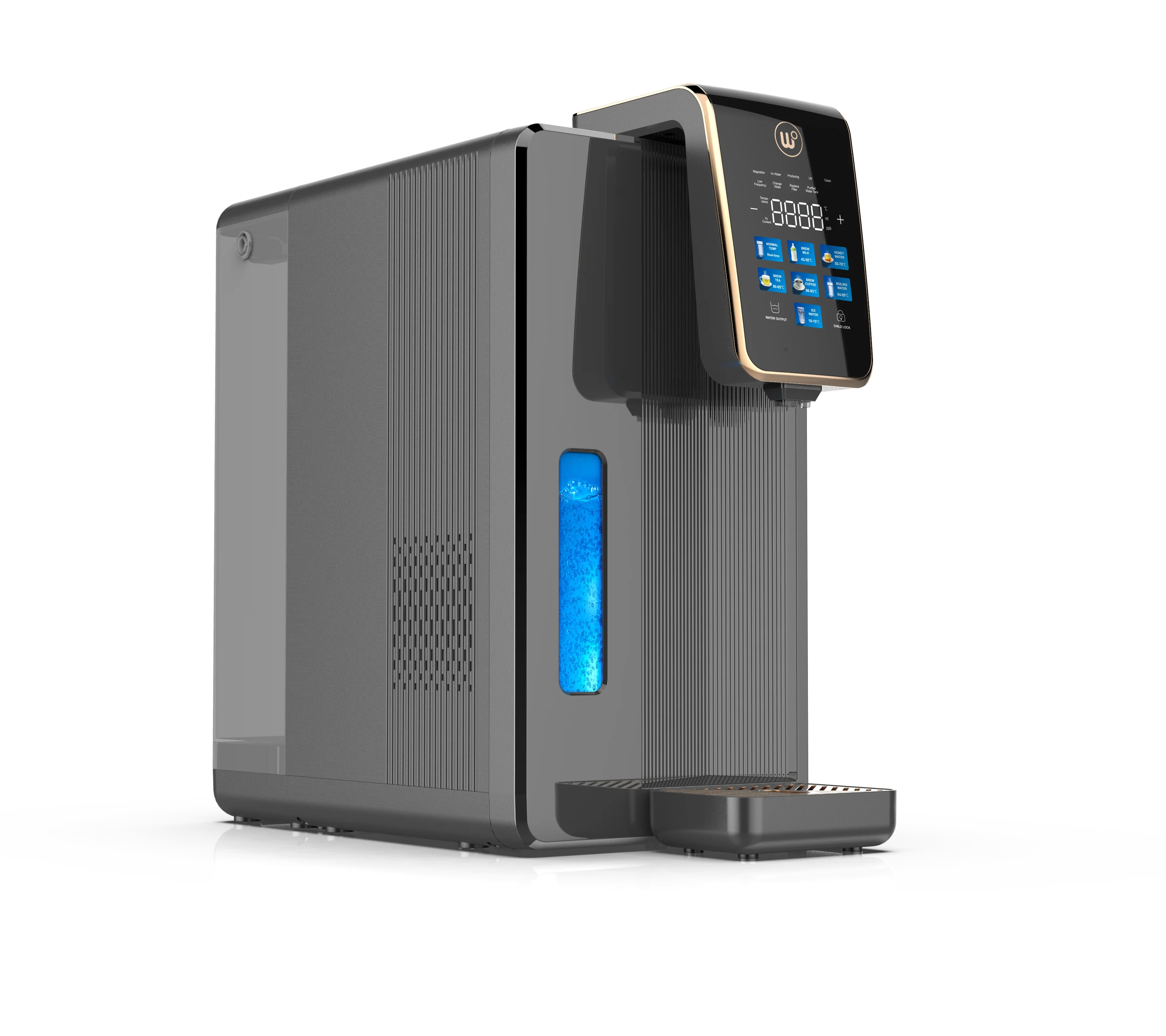 WOPIN Portable hydrogen generator Technology Hydrogen-Rich Water Dispenser Electric Powered Office Use Cold Hot Drinks