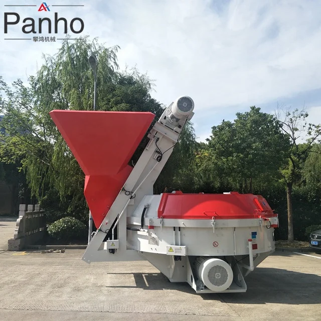 Hot selling 2m3 vertical Teka pan type concrete mixer with skip hoist for mortar and cement