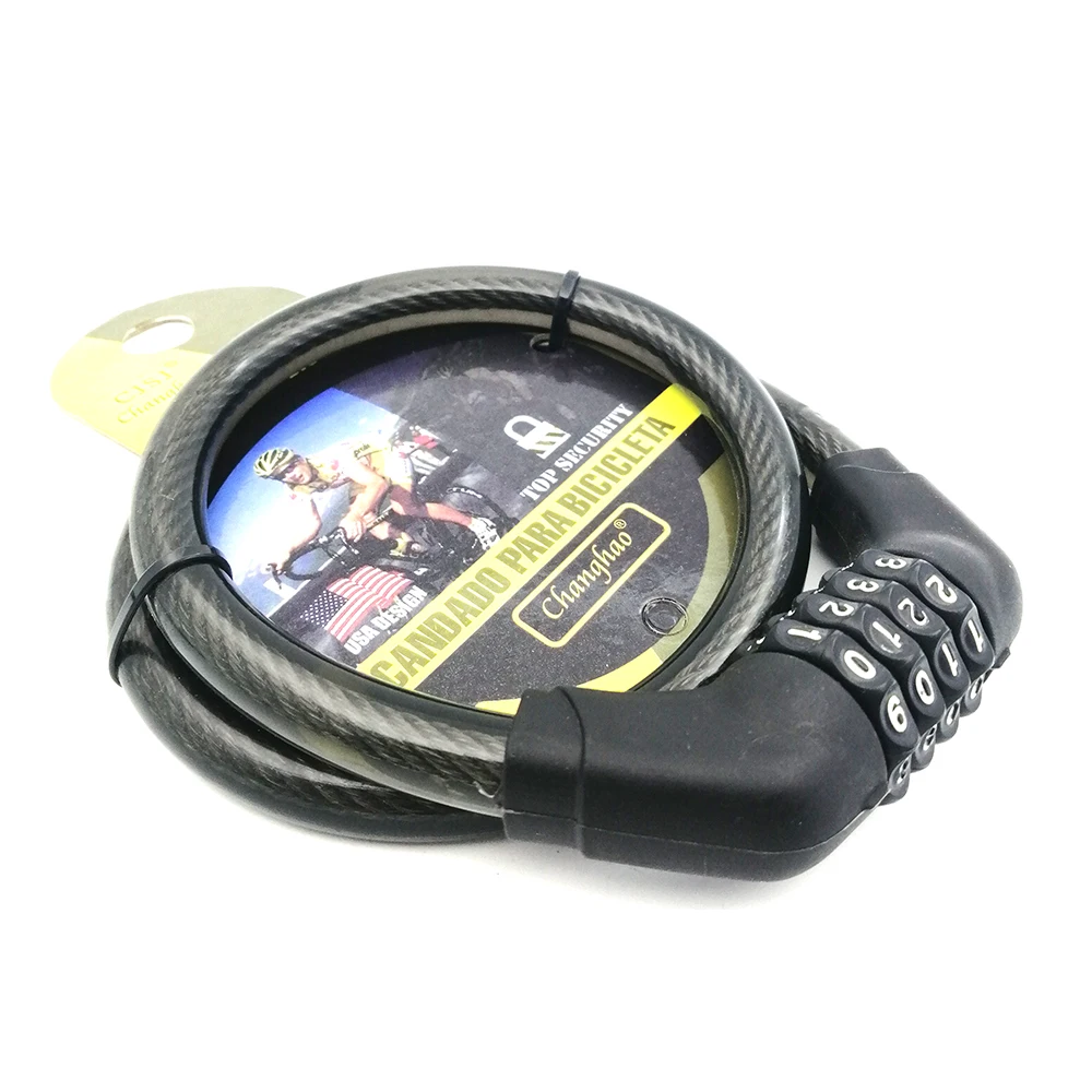 CH-202 Wholesale Bicycle Password Lock Bike combination lock for Bicycle