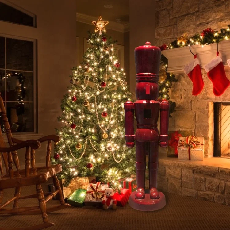New Product New Design Indoor And Outdoor Resin Wooden Life Size Nutcracker