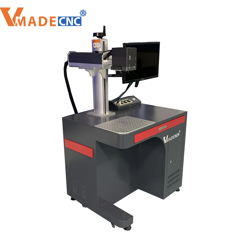 Raycus Jpt 20W 30W 50W 100W Mopa Color Fiber Metal Plastic Laser Marking Cutting Engraving Machine with Rotary