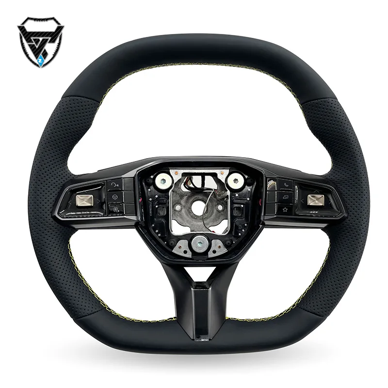 Leather modified steering wheel black suitable for MG4  MG5  MG6 MG7