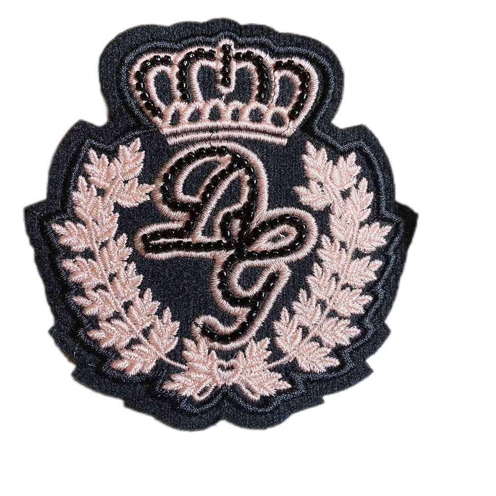 Iron on Embroidery Mini Heart and Fruit Logo Clothing Custom Embroidered Patches for Kids and Baby