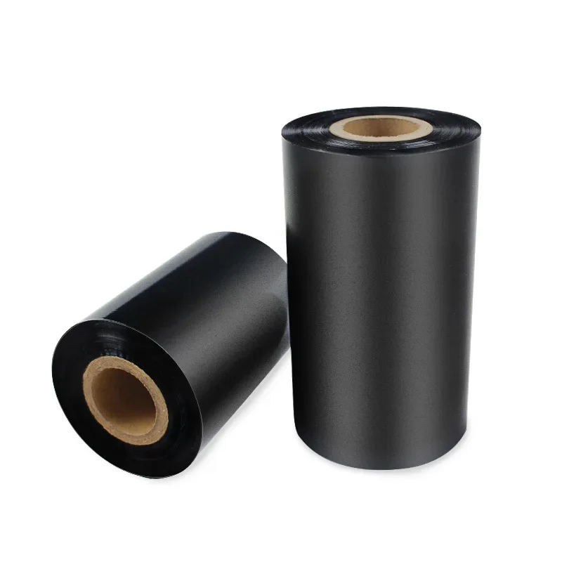 Custom TTR black Wax Resin ribbon 100mm*300m Wax Resin Barcode Printer Thermal Transfer Ribbon