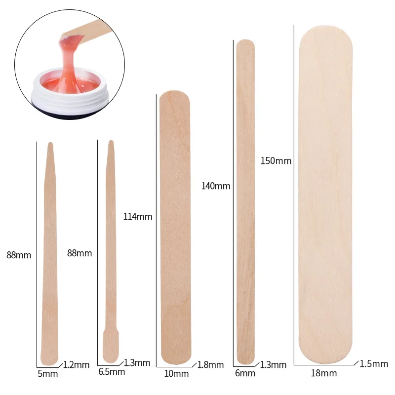 Best Selling Wooden 6 inch 100pcs High Grade Natural Birch Tongue Depressors