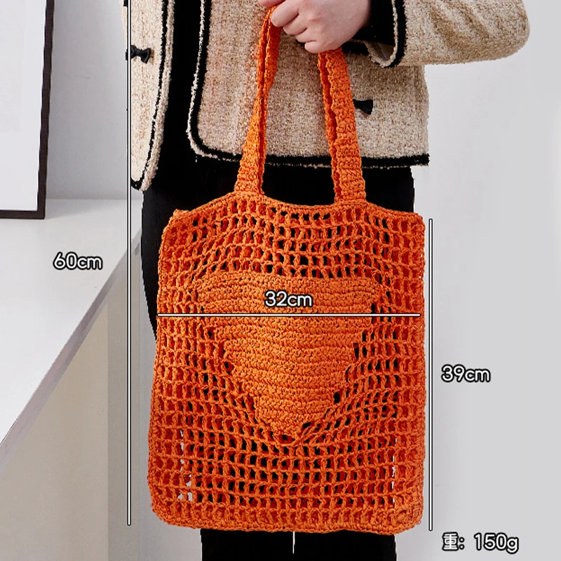 New Arrival Fresh Woven Handbags Creative Handmade Travel Girls Raffia Women Straw Bags Tote Summer Mesh Beach Bag