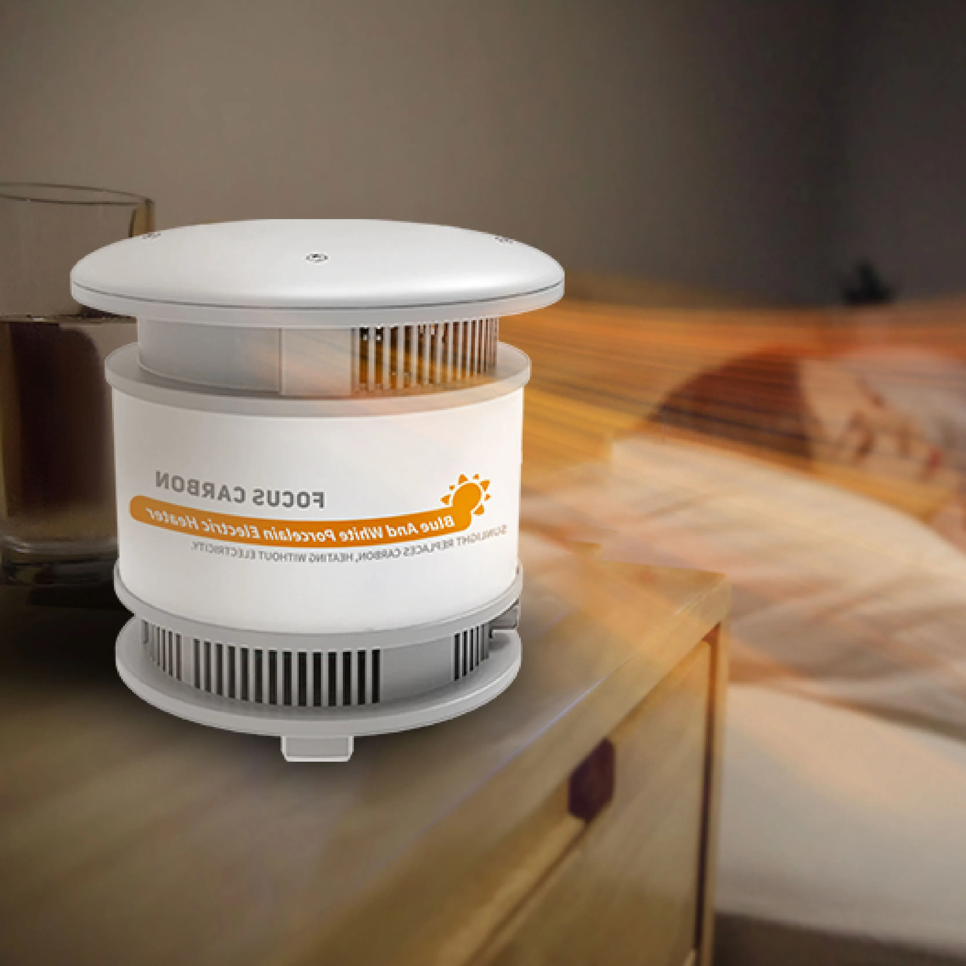 Focus Carbon Reliable&proven Blue And White Porcelain Electric Heater  Low Noise Operation