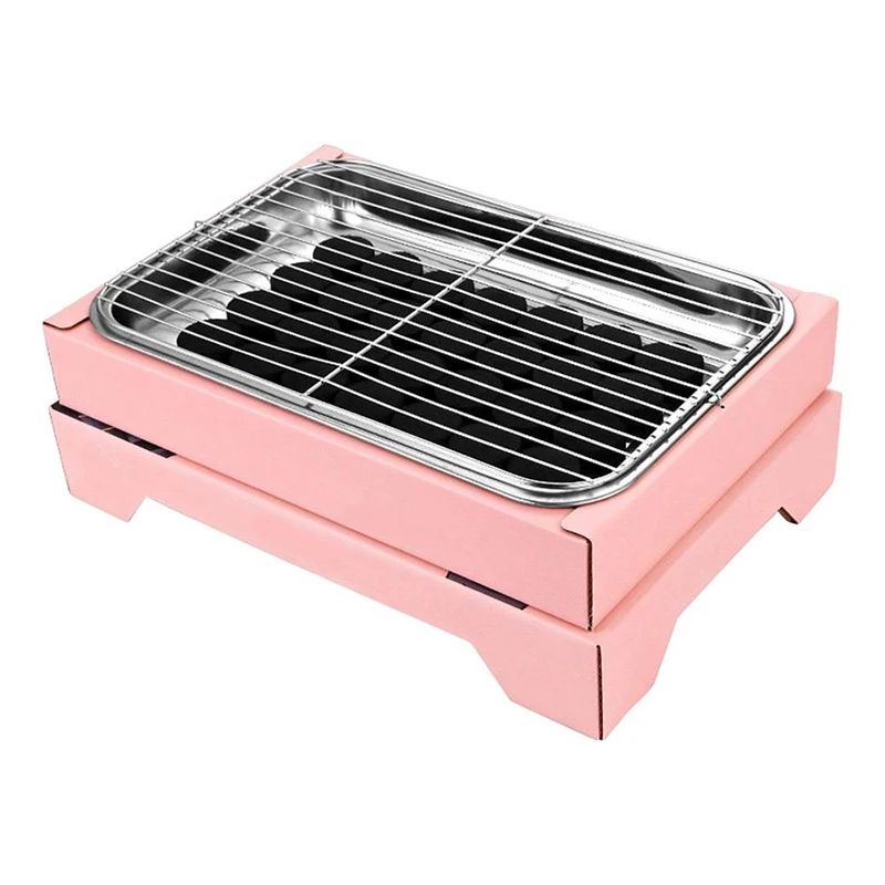 Disposable Charcoal Grill Camping and Tailgate Parties Small size Portable, Easy To Light, and Convenient