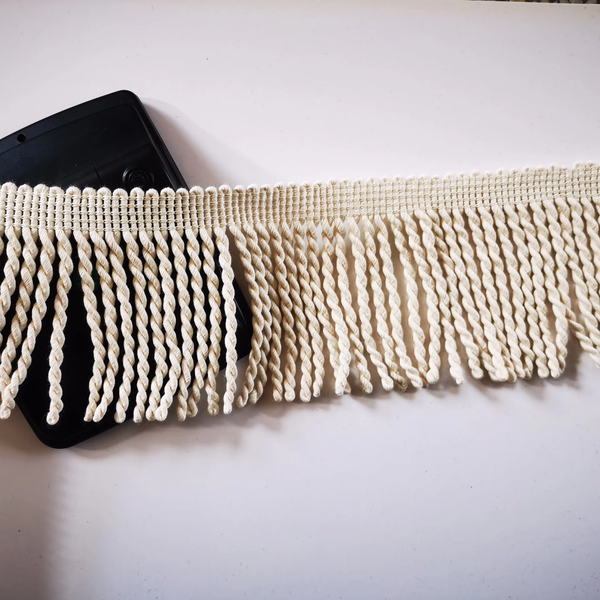 Custom cotton twisted bullion fringe home textile sewing accessories beach umbrella decoration