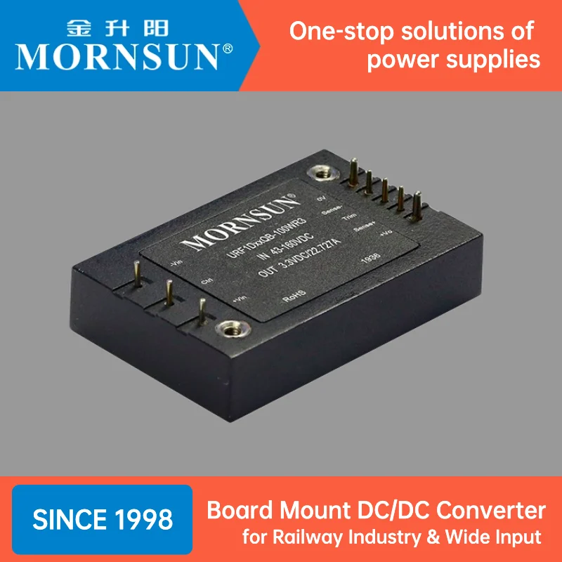 Mornsun URF1D15QB-75WR3 Board Mount DC-DC Converters 75W 15V 110V 43-160VDC