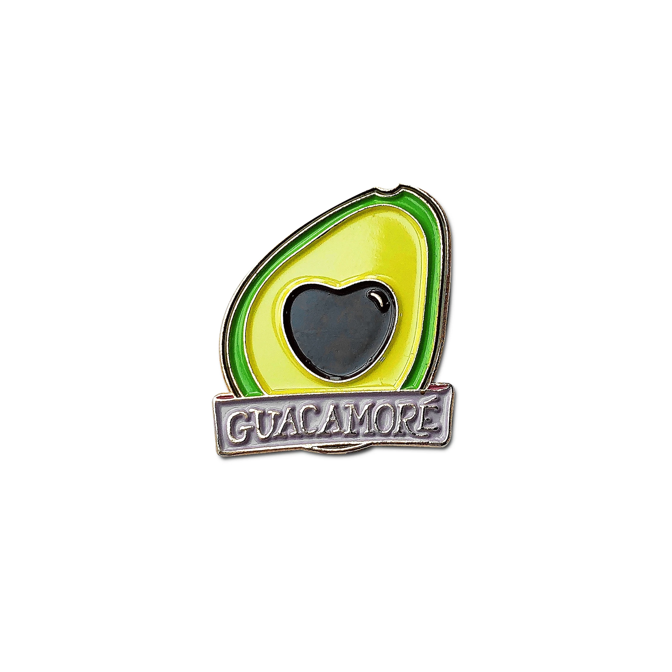 High Quality Avocado Shape Soft Enamel Lapel Pins Custom Metal Avocado Badge Pins