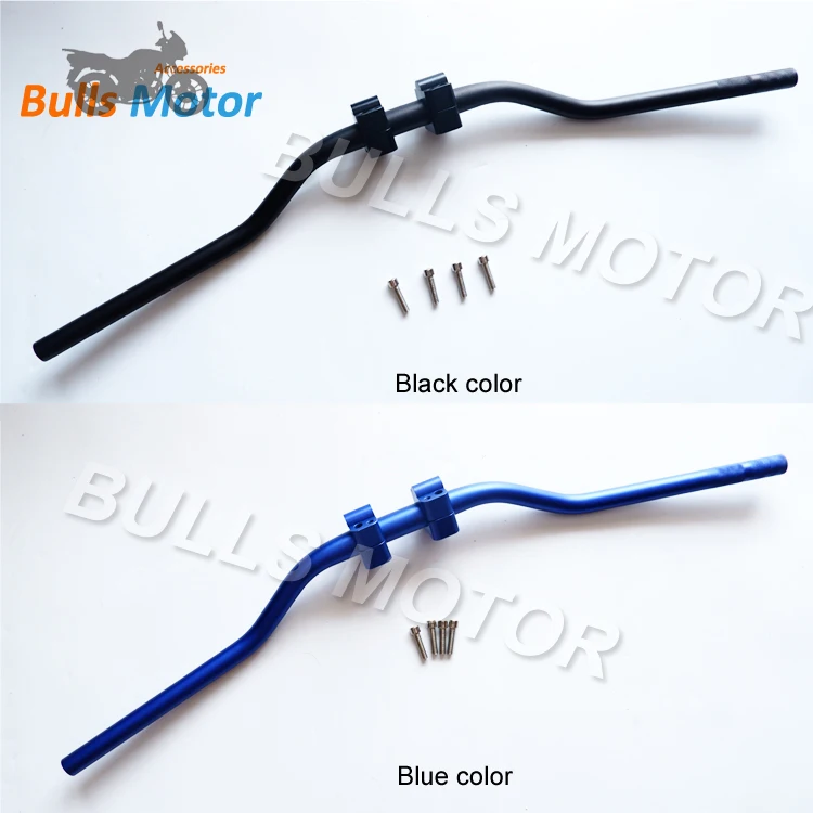 Hot sale BWS Modified Motorcycle Racing Handlebar universal  28mm  fat bar with handlebar riser For Motorcross Dirt Bike