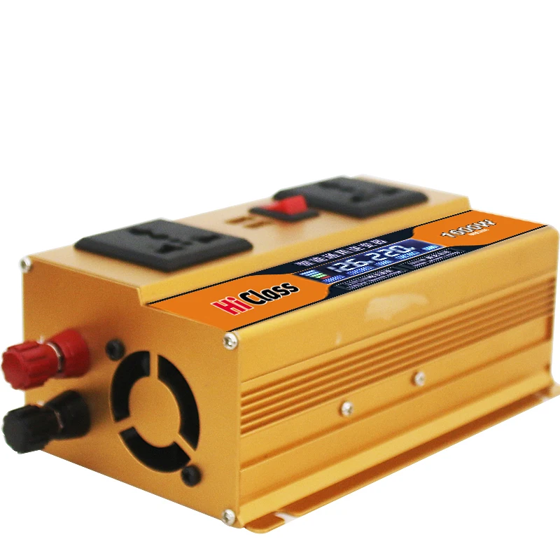 1200W Power inverter modified sine wave 44V-66V Converter Dc12v to Ac220v universal Inverter 12v 220v LCD Display