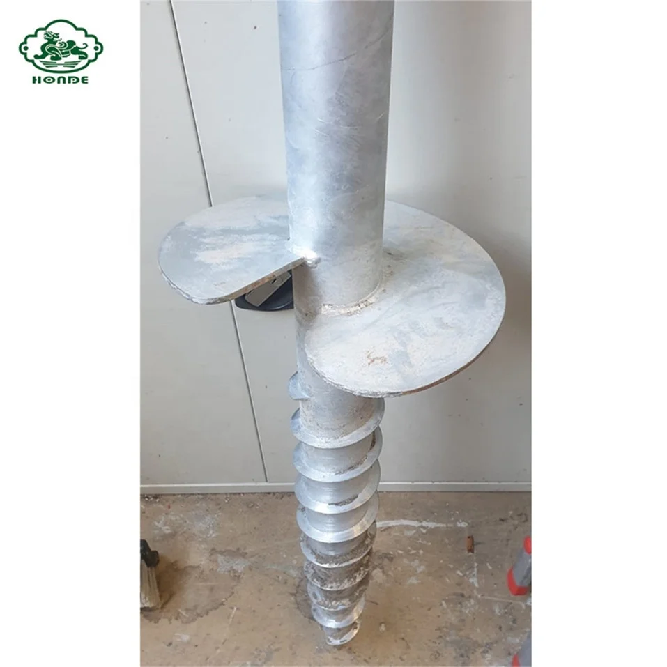 Ground Screw Pole Anchor Foundation For Ground System