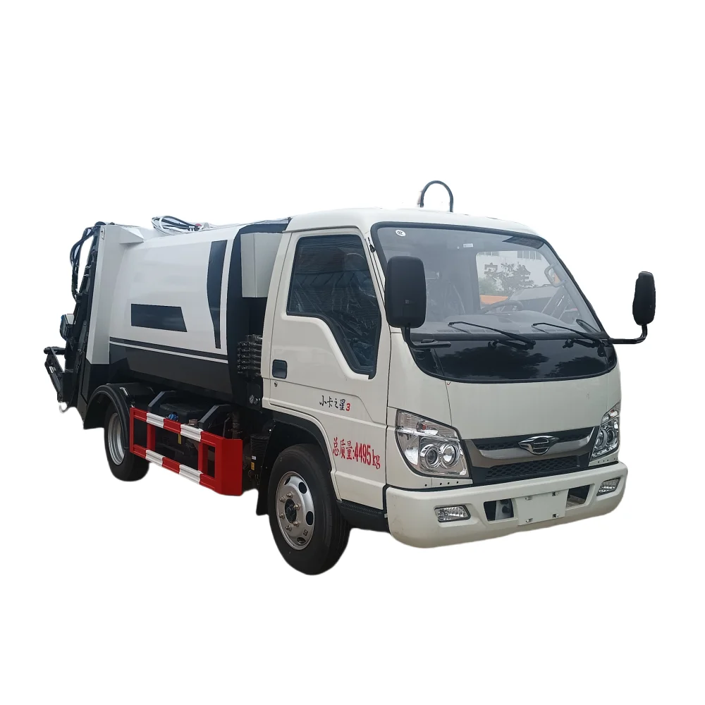 Foton Forland 4x2 Small 3000l Rear Loader Compactor Trash Garbage Truck For Sale
