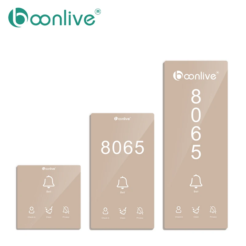 Boonlive Hotel Management System Software Switch Room Status Touch Sensor Low Voltage Room number with DND