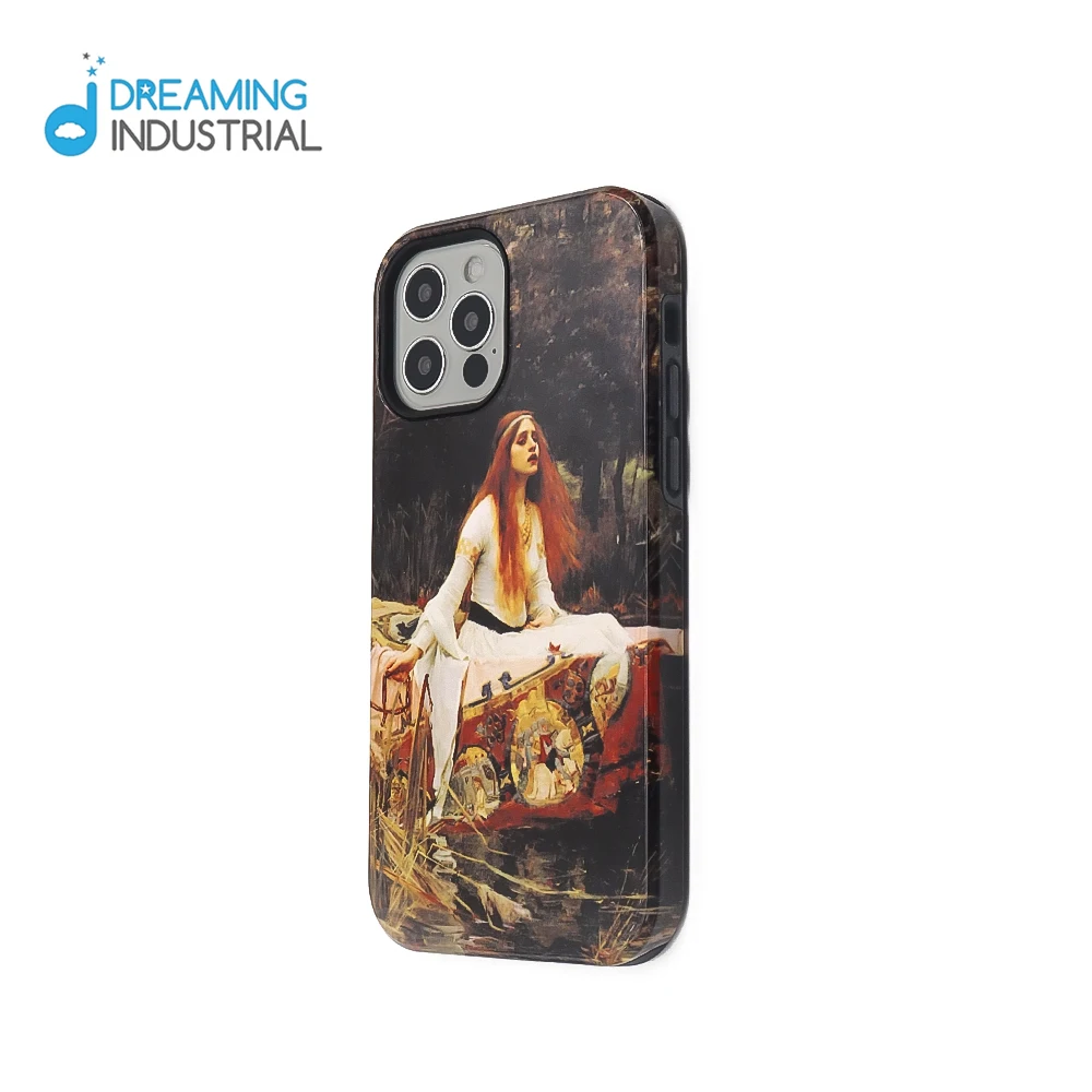 Print on demand 2 in 1 tough case sublimation 3d tough cases  DIY Shockproof Customized 2 in 1 heavy duty cases glossy/ matte