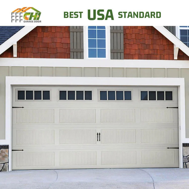 Puertas Garajes 16x7 Usa Warehouse Security Automatic Sandwich Panel Insulated Sectional Garage Door