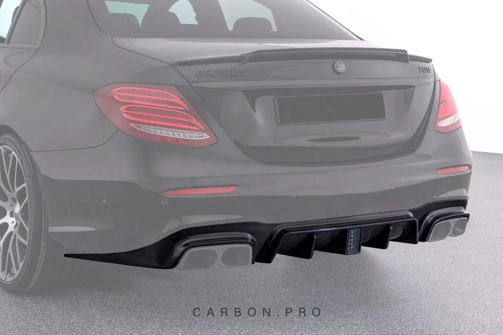 Hot Sale Good Quality Brabvs Style Rear Diffuser with Exhaust Tips for Mercedes-Benz E-CLASS W213 E200 E300 E320