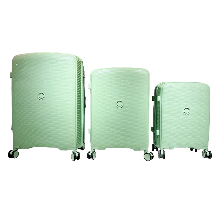 Hot Sale Green Luggage Set Carry-Ons luggage valise de voyage 3 pcs suitcase