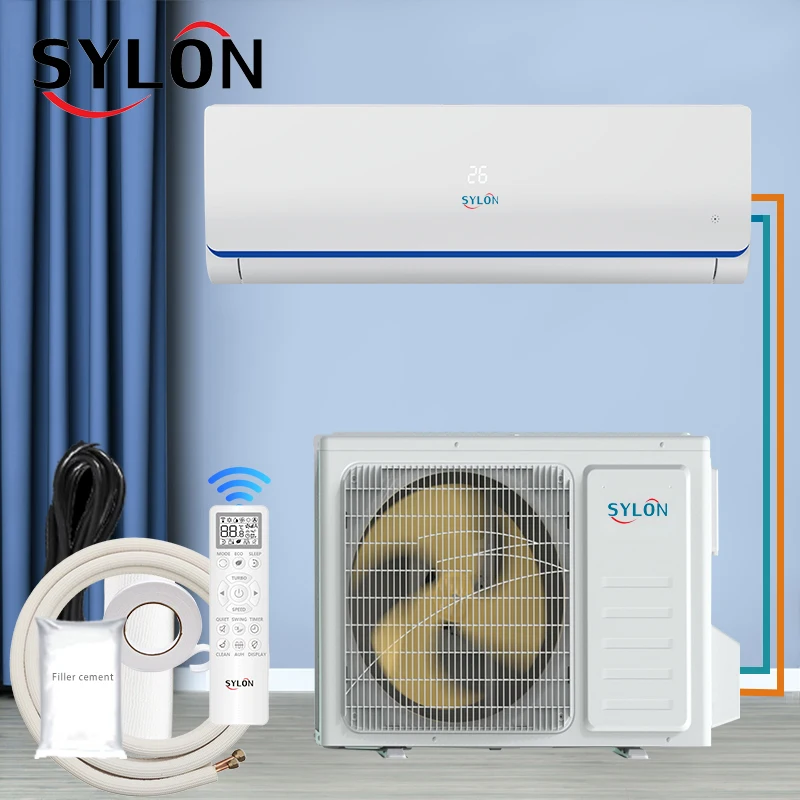 China Factory OEM A+++ Mini Split Air Conditioner and Heater Wall Mounted 18000Btu R410a R32 Gas Smart Aire Acondicionado
