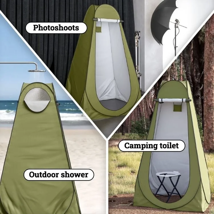 UPF 50+ Pop-Up Shower Tent Portable Toilet Changing  Room Instant Privacy Shelters tent for Outdoor Camp Beach