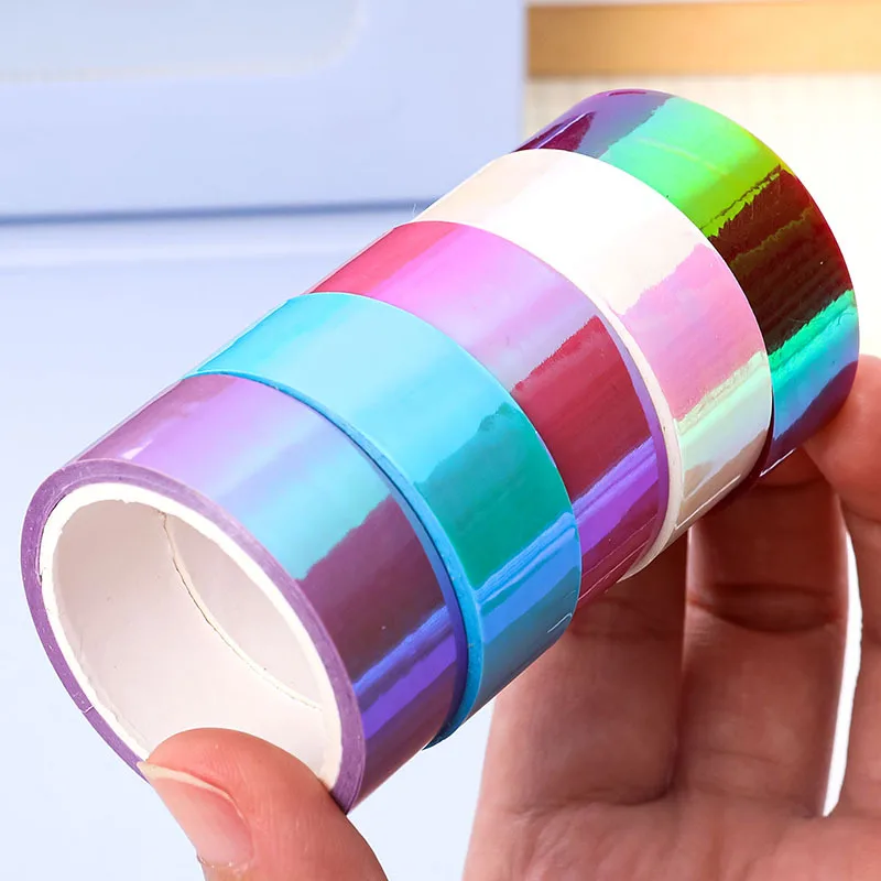 
Colourful DIY holographic laser masking packing decorative tape 