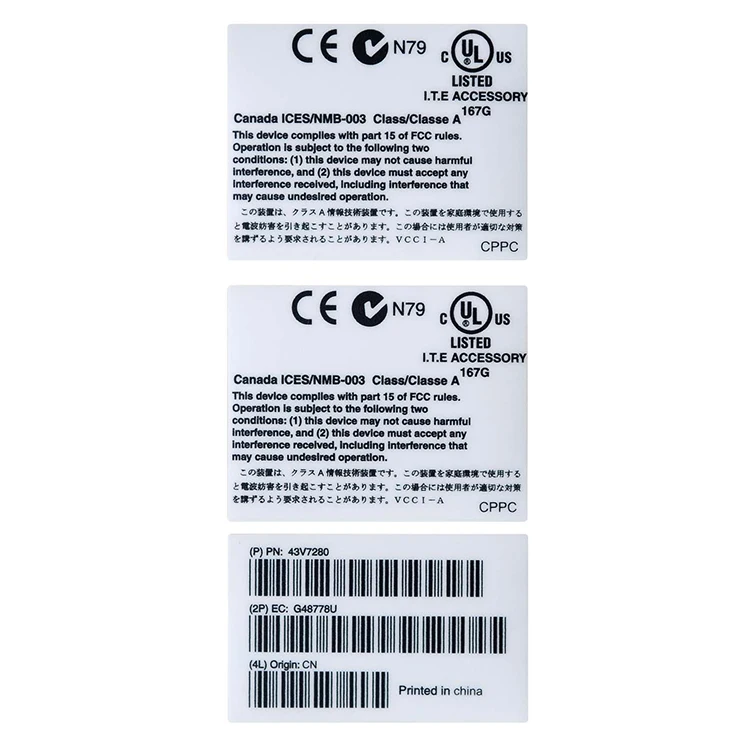 
Custom printed sticker label electrical label sticker 