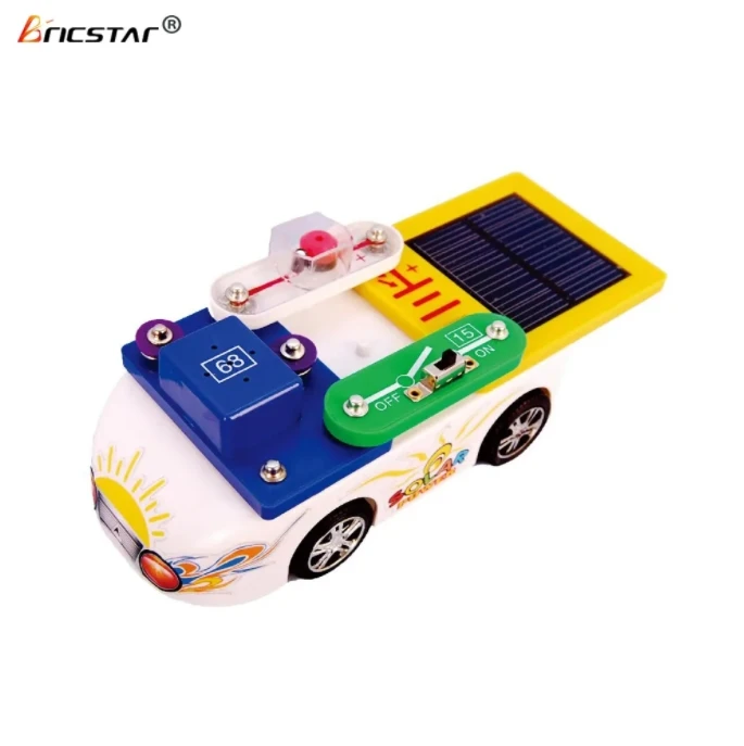 Bricstar wholesale teaching solar energy education kit, solar toy car for children to experience energy conversion knowledge