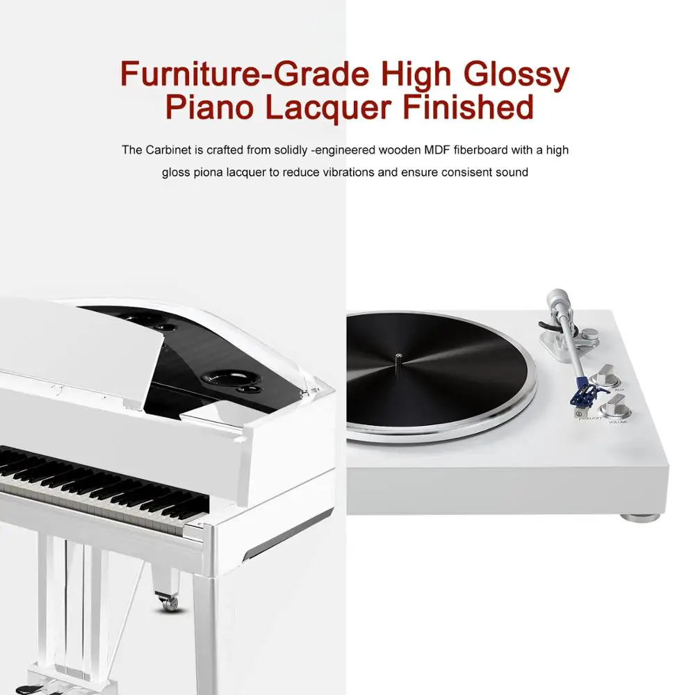 Audio-Technical AT-3600L Fully Automatic Belt-Drive Stereo Turntable Black Hi-Fidelity Plays 33 1/3 and 45 RPM Vinyl Records