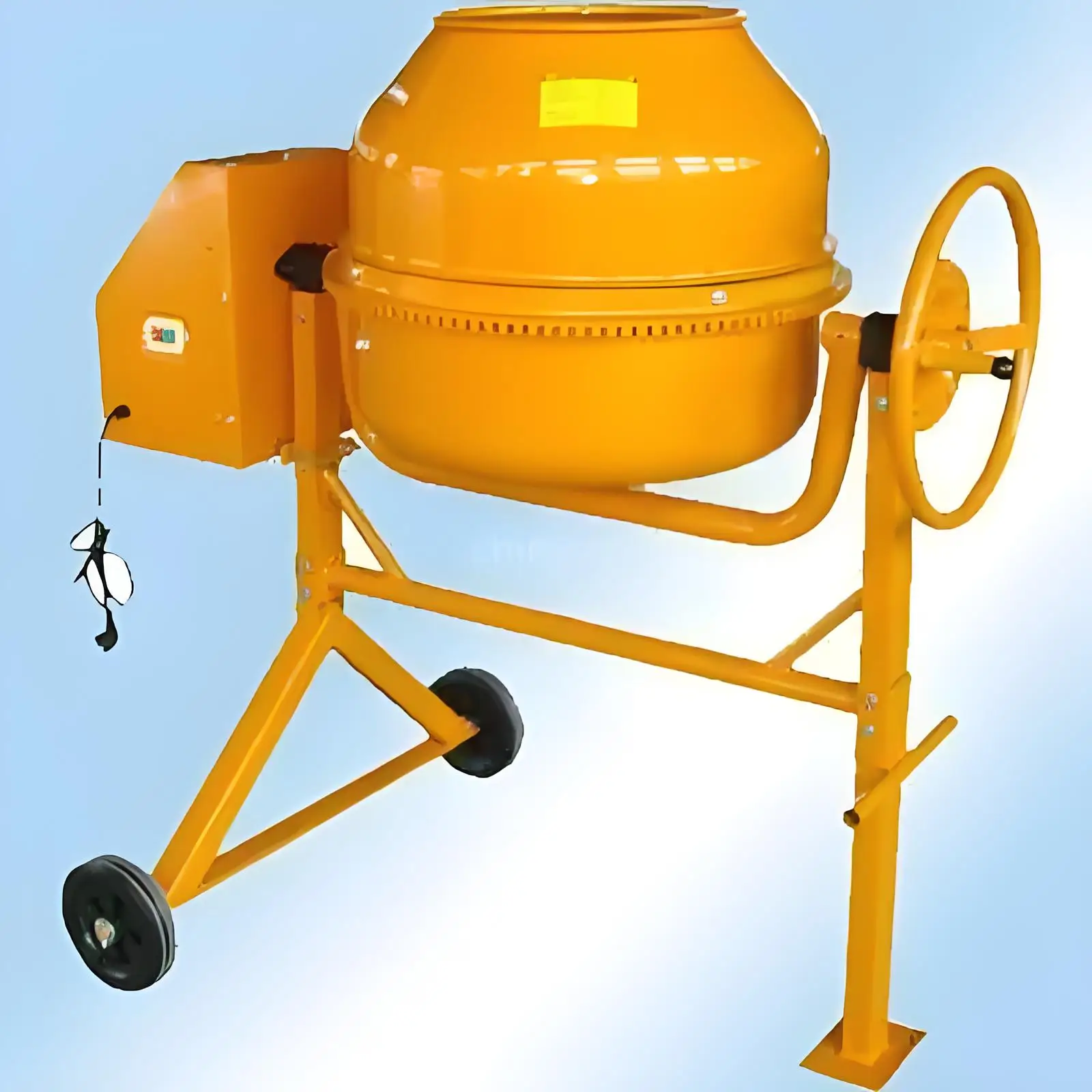 2024 Hot Sale Small Portable 500L Drum Mobile Cement Machine Price Mini Electric Mixer Concrete