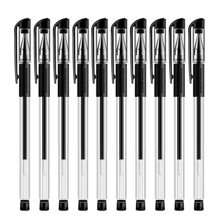 Wholesale Cheapest gel pen Custom with logo 0.5mm blue gel pens  black red colour gel pen