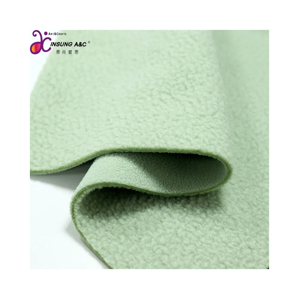 100 Polyester 450gsm knitted Polar fleece bonded sherpa 3 layer waterproof warm softshell blanket fabric
