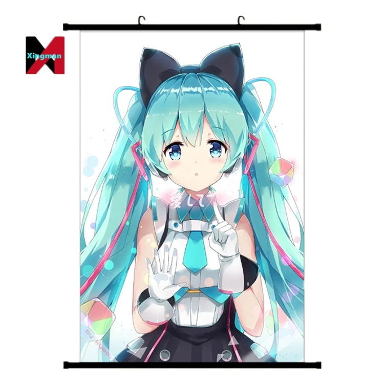 2022 Hatsune подвесная картина Miku аниме постер прокрутка Экспо горячая Распродажа Amazon источников оптовая продажа